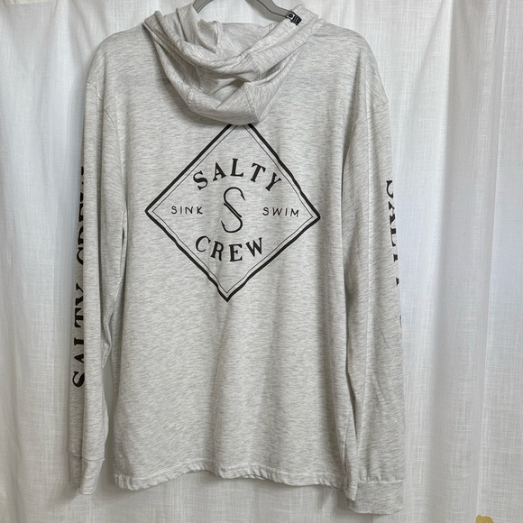 Salty Crew Light Gray Hoodie Men’s Size XL - Picture 7 of 7